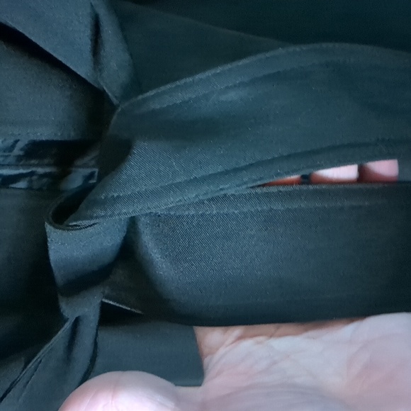 Y EXCHANGE* fully lined 4 button belted dbl pkt notch collar 3/4 trench coat - Picture 14 of 17